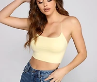 Stylish Straps Knit Crop Top