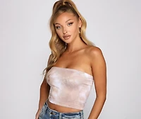 Totally Retro Brushed Knit Tube Top