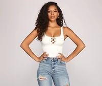 Keep It On-Trend Strappy Bodysuit