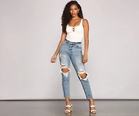 Keep It On-Trend Strappy Bodysuit