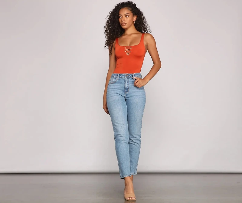 Keep It On-Trend Strappy Bodysuit