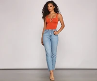 Keep It On-Trend Strappy Bodysuit