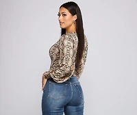 Sassy Style Moves Wrap-Front Top
