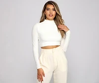 Second Look Open Back Crop Top
