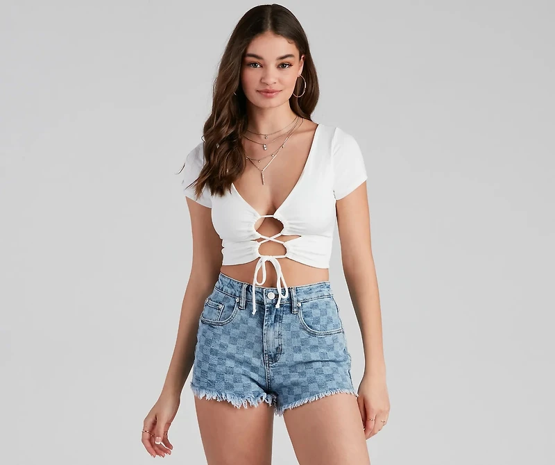 Casual Slay Knit Crop Top