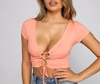 Casual Slay Knit Crop Top