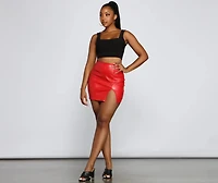 Next Level Ruched Cropped Tank Top