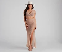 Wrap Me Glam Mesh Top