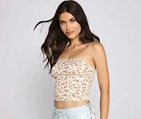 Keep It Flirty Floral Tube Top