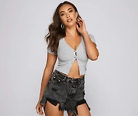 Basic Must-Have Button-Up Top