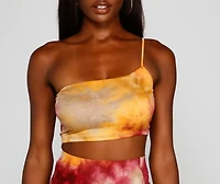 Golden Hour Tie-Dye Crop Top