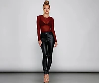 Feel The Heat Stone Crop Top