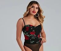 Fall Love With Floral Bodysuit