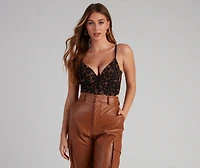 So Fierce Leopard Mesh Bustier