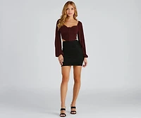 Be Mine Sparkle Knit Bustier
