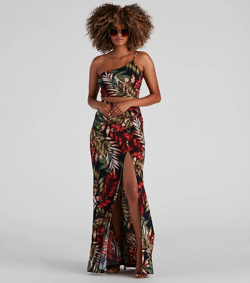 Vacay Approved Printed Crop Top