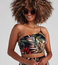 Vacay Approved Printed Crop Top