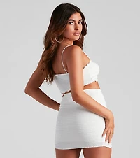 Holiday The Sun Smocked Crop Top