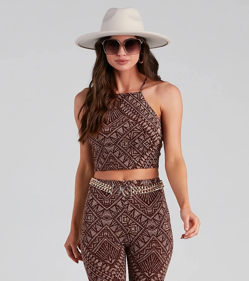 Desert Queen Boho Halter Top