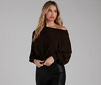 Casually Elevated Off-The-Shoulder Top