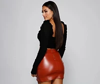 Lookin' Trendy Ruched Crop Top