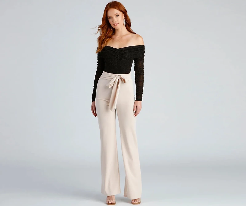 Keeping Knit Glam Glitter Bodysuit