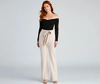 Keeping Knit Glam Glitter Bodysuit