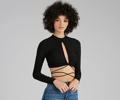 Chic Life Open Back Crop Top