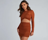 Wrapped Chic Style Crop Top