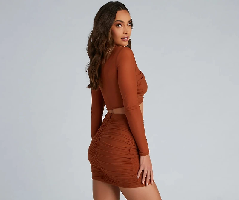 Wrapped Chic Style Crop Top