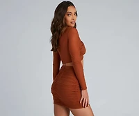 Wrapped Chic Style Crop Top
