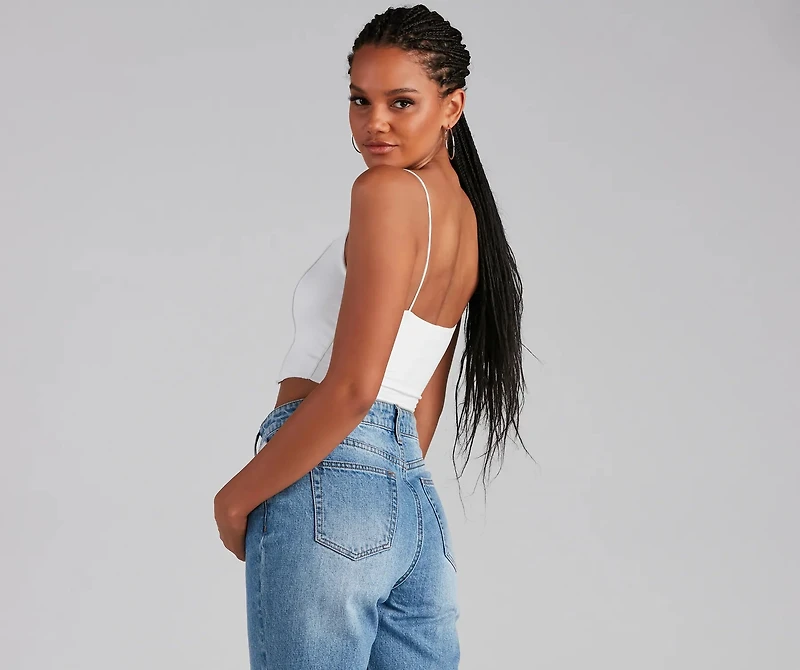 You're Not Basic Seam Crop Top