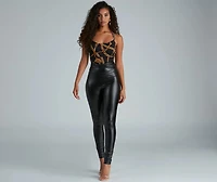 Bold Beauty Chain Halter Bodysuit