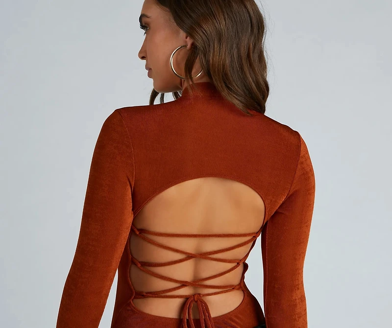 Turn Heads Strappy Back Bodysuit