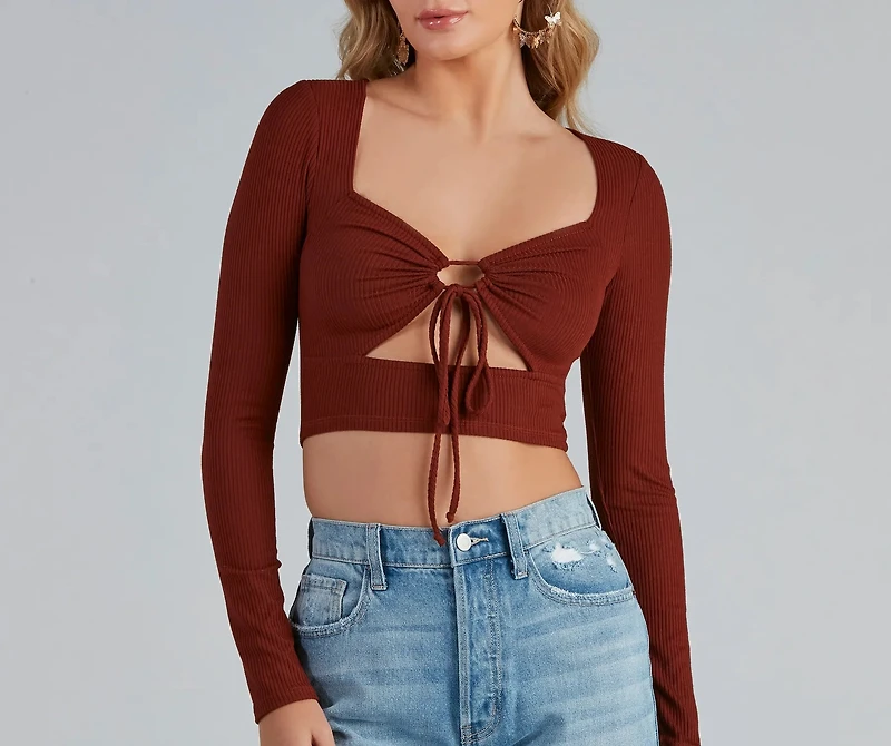 Never Looked Better Ribbed Crop Top