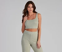 Trendy Textures Sleeveless Knit Tank