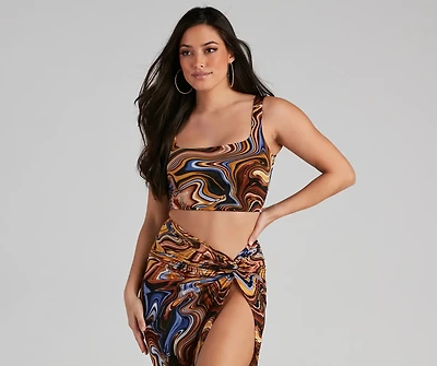 The Coolest Vibe Cropped Tank