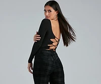 Strappy Stunner One-Shoulder Bodysuit