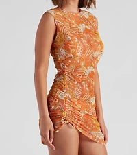 Retro Getaway Mesh Mini Dress