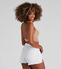Short Romance Knit Crop Top