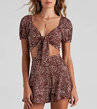 Like It Or Dot Puff Sleeve Crop Top