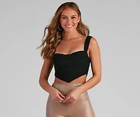 Who's That Girl Ruched Bustier