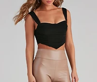 Who's That Girl Ruched Bustier