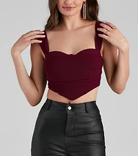 Who's That Girl Ruched Bustier