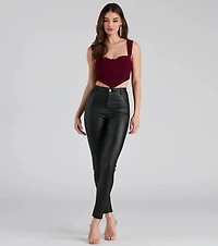 Who's That Girl Ruched Bustier