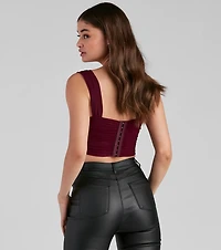 Who's That Girl Ruched Bustier