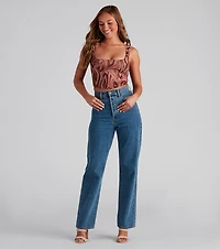 A Little Swirl Square Neck Bustier