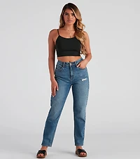 Walk Away Lace-Up Crop Top