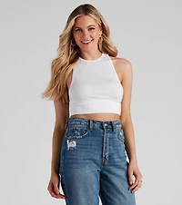 The Basic Crew Racer Top