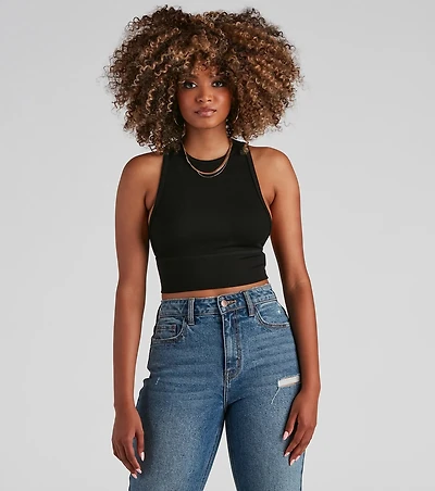 The Basic Crew Racer Top